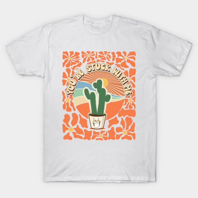 Mothers day plant  lover groovy gunny cactus joke T-Shirt by HomeCoquette